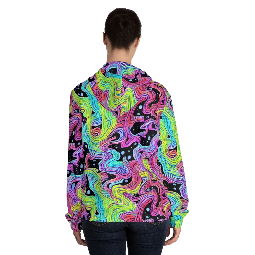 Afterglow Rapids on Women's Full-Zip Hoodie — Back On Person