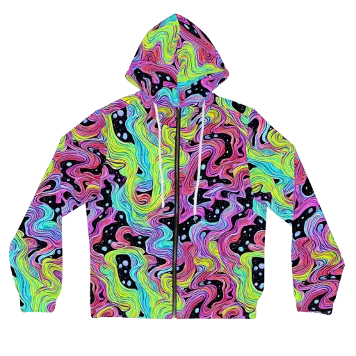 Afterglow Rapids on a Women's Full-Zip Hoodie