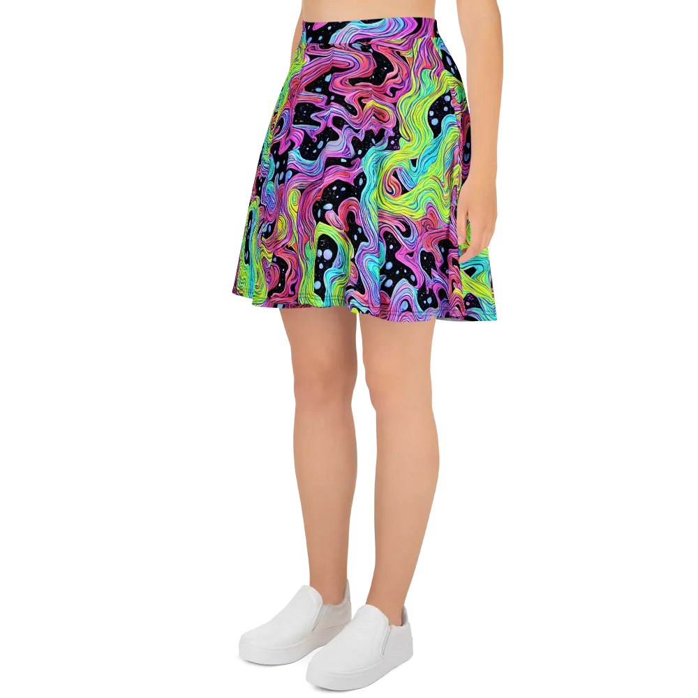 Afterglow Rapids on Skater Skirt — Left