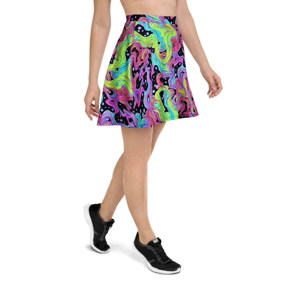 Afterglow Rapids on Skater Skirt — Right