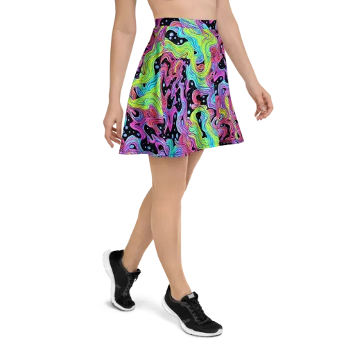 Afterglow Rapids on a Skater Skirt