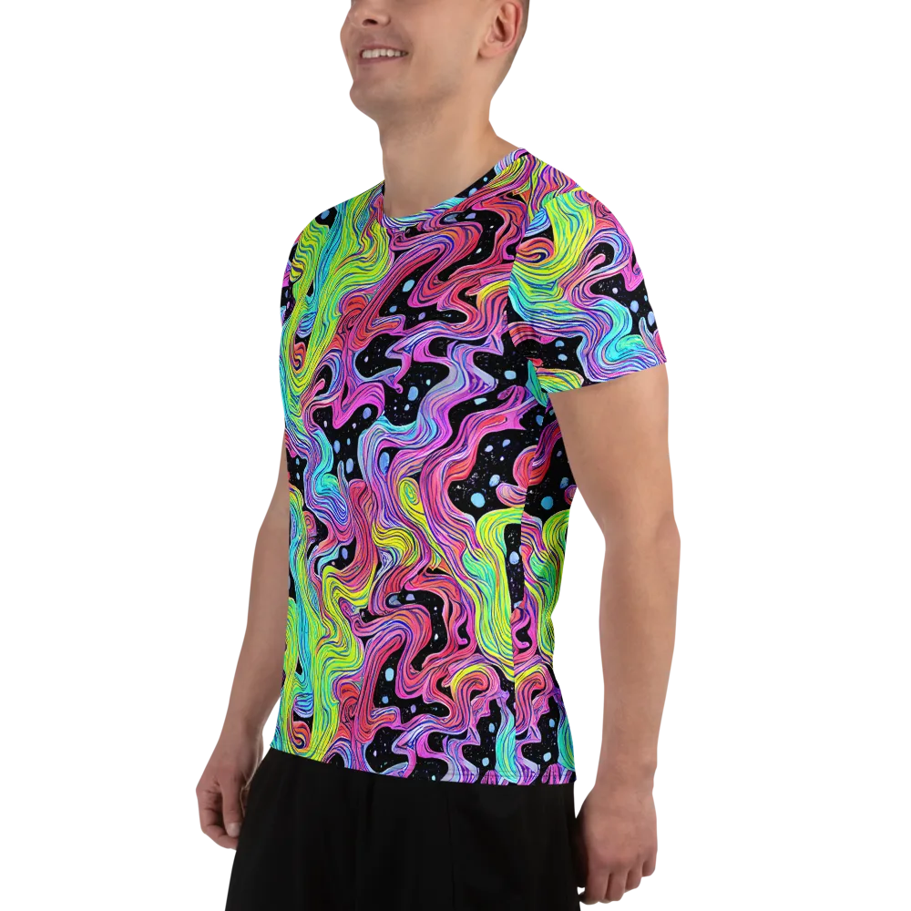 Afterglow Rapids on Men's Athletic T-Shirt — Left
