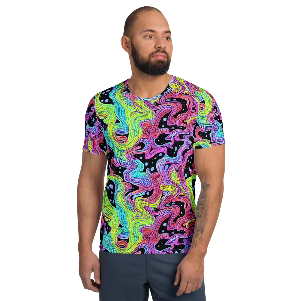 Afterglow Rapids on Men's Athletic T-Shirt — Front