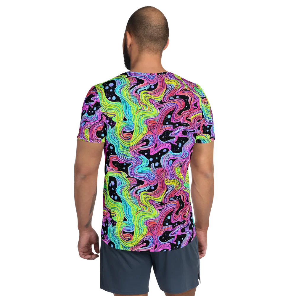 Afterglow Rapids on Men's Athletic T-Shirt — Back