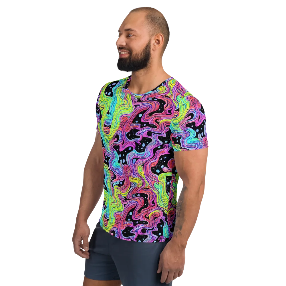 Afterglow Rapids on Men's Athletic T-Shirt — Left
