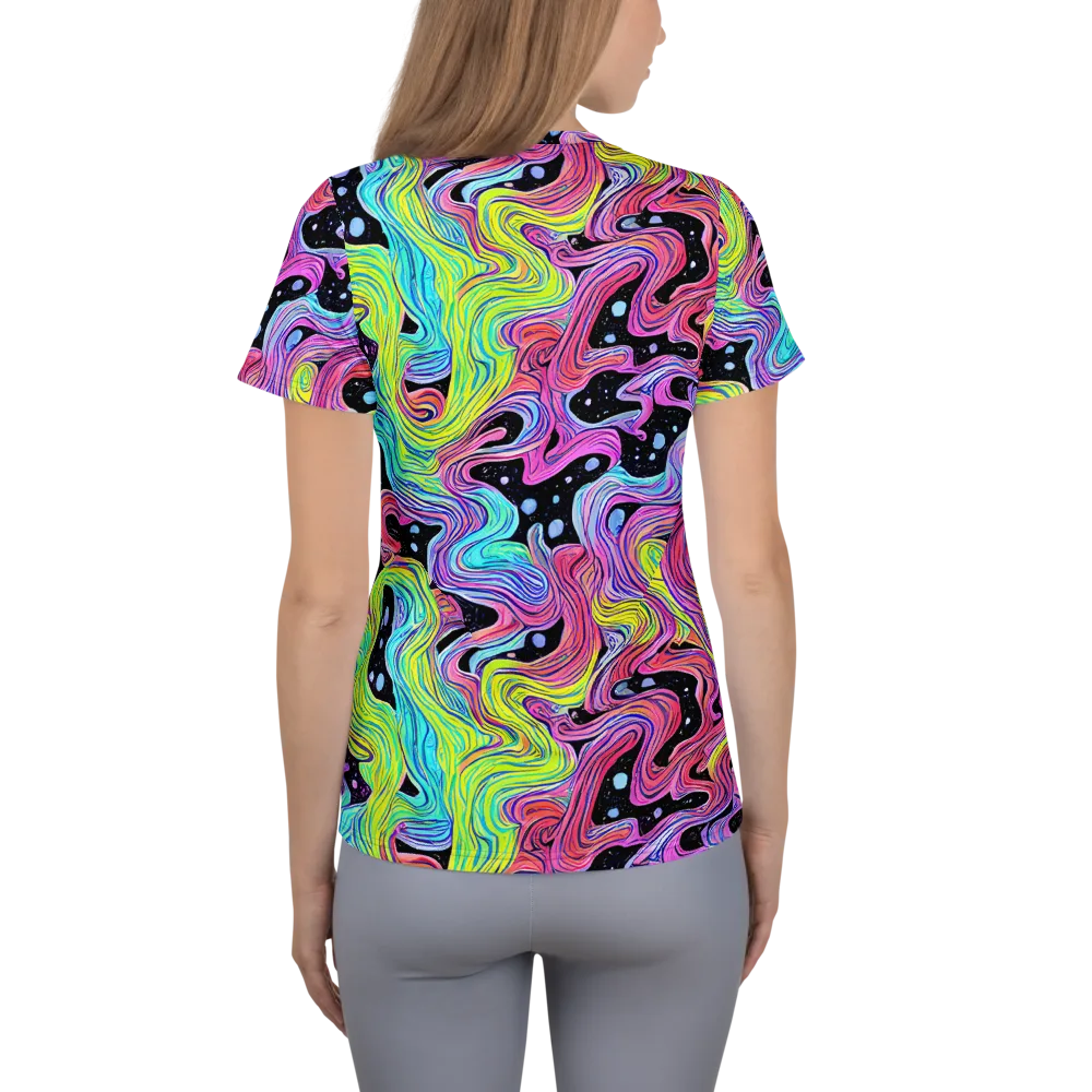Afterglow Rapids on Women's Athletic T-Shirt — Back