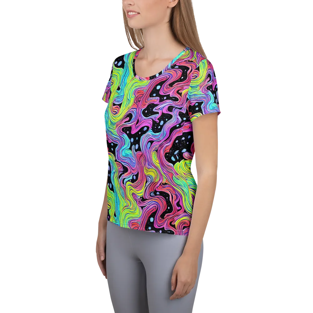 Afterglow Rapids on Women's Athletic T-Shirt — Left