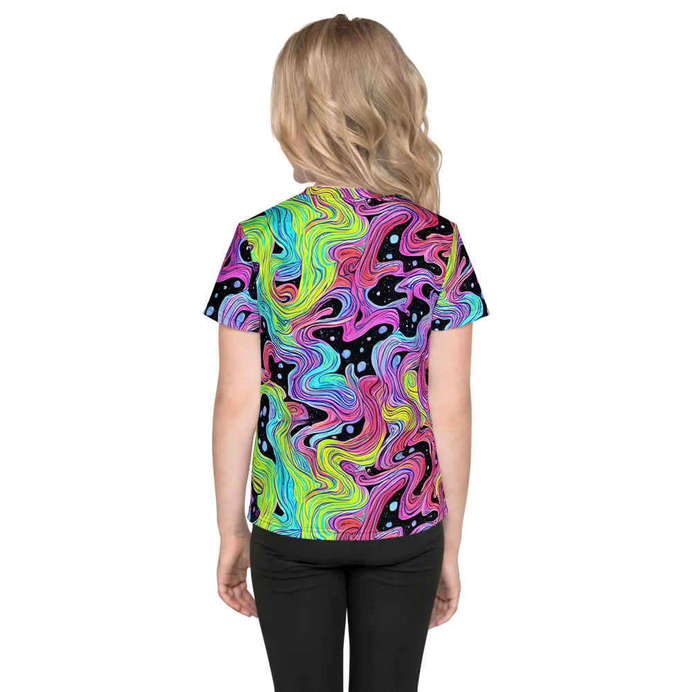 Afterglow Rapids on Kids Crew Neck T-Shirt — Back
