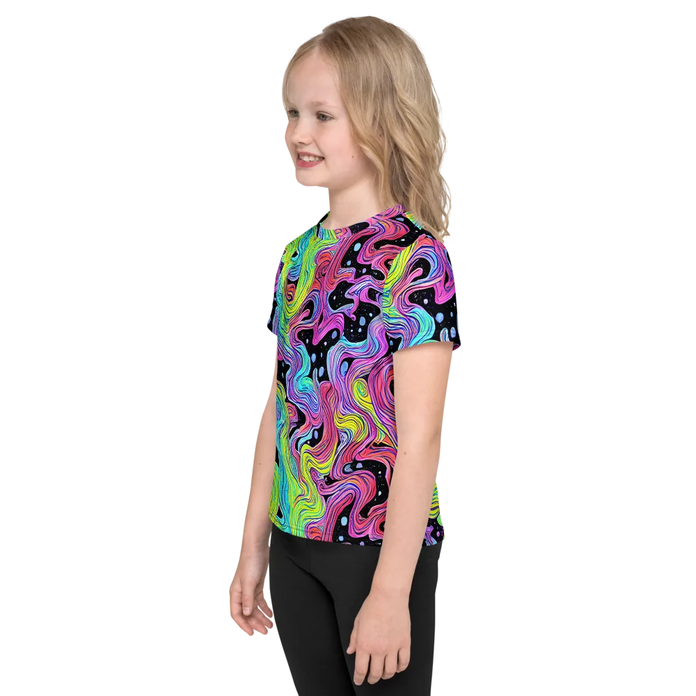 Afterglow Rapids on Kids Crew Neck T-Shirt — Left