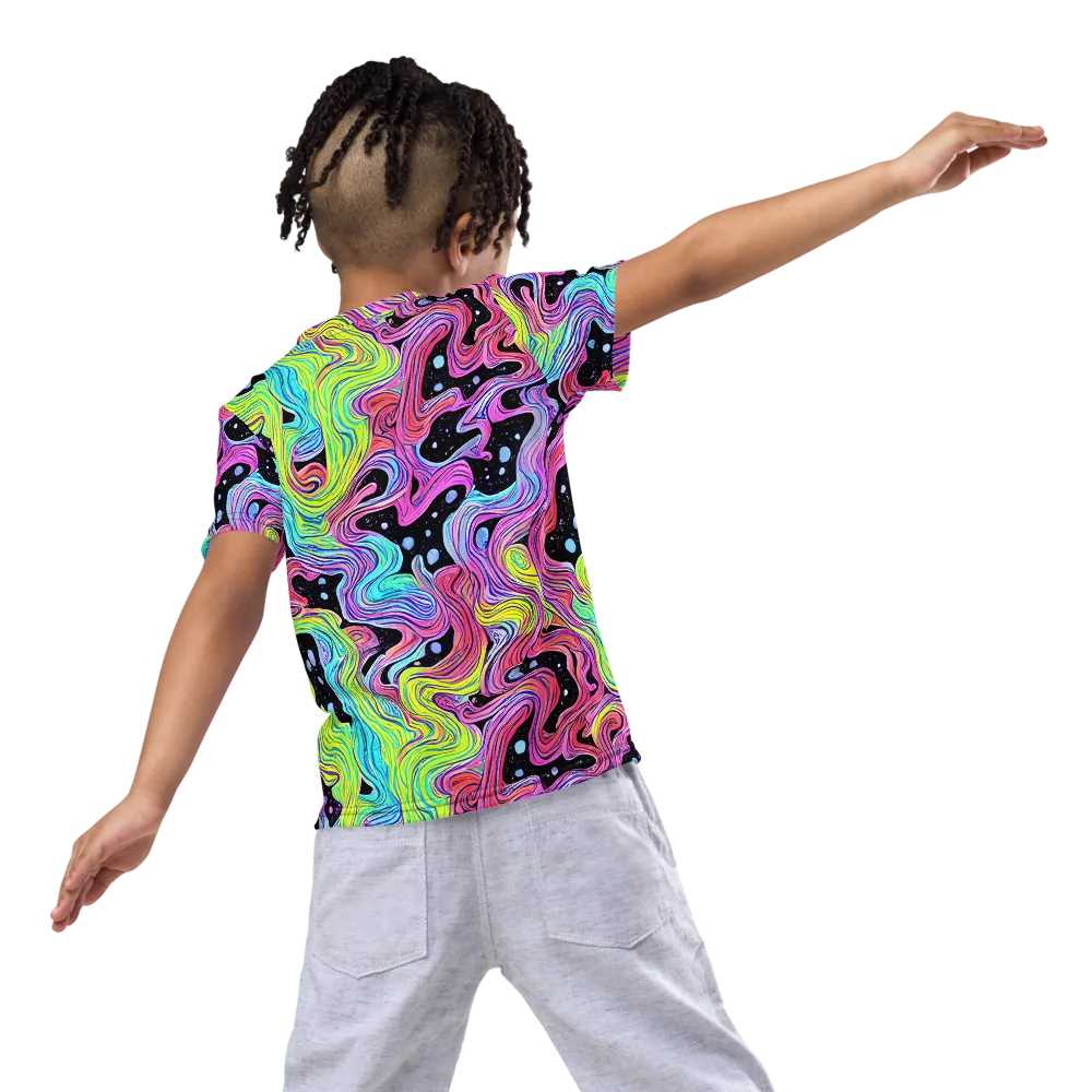 Afterglow Rapids on Kids Crew Neck T-Shirt — Back