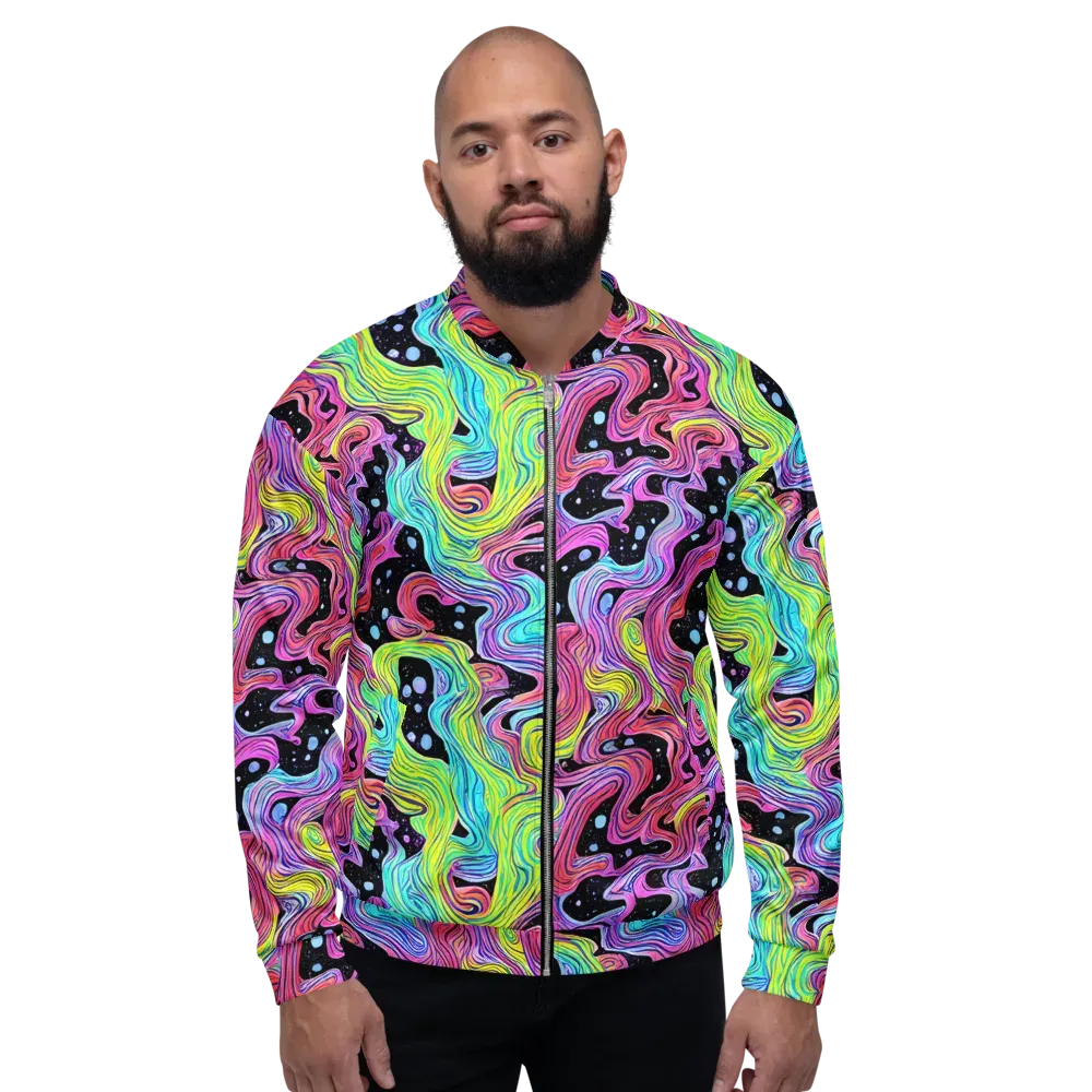 Afterglow Rapids on Bomber Jacket — Front