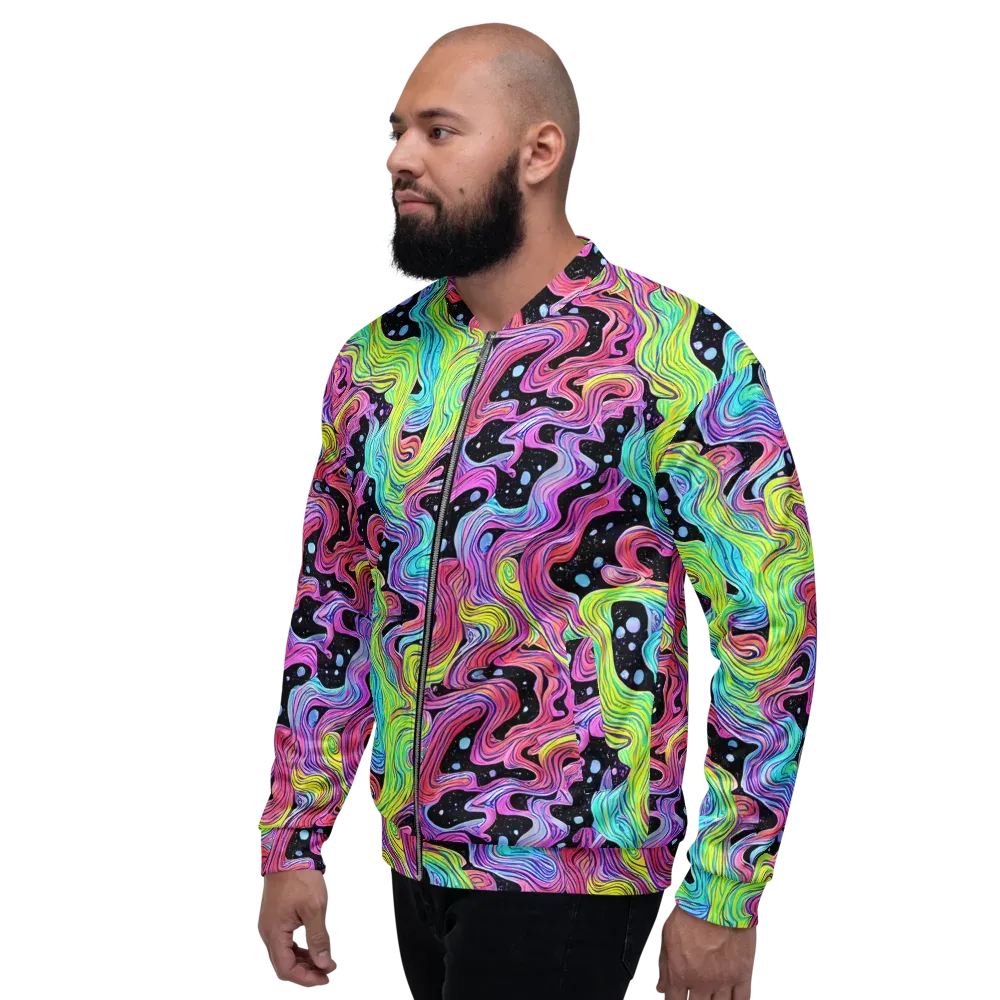 Afterglow Rapids on Bomber Jacket — Left