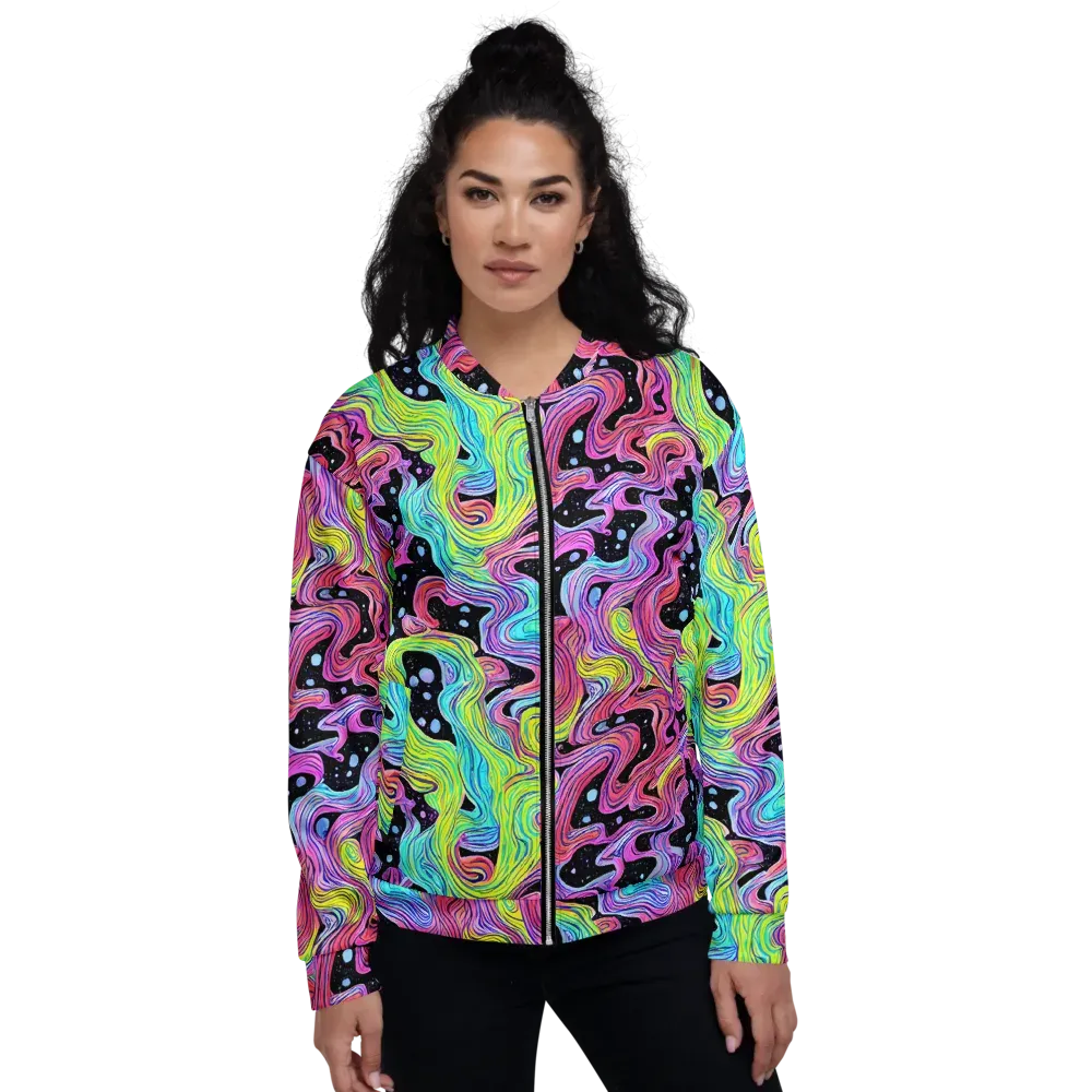 Afterglow Rapids on Bomber Jacket — Front