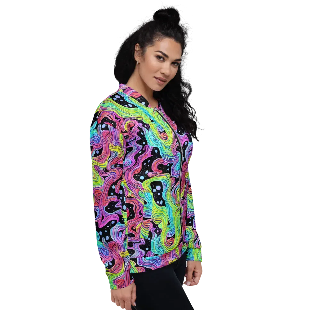 Afterglow Rapids on Bomber Jacket — Right