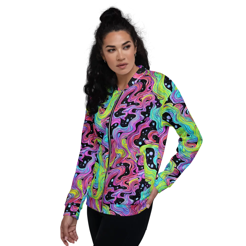 Afterglow Rapids on Bomber Jacket — Left