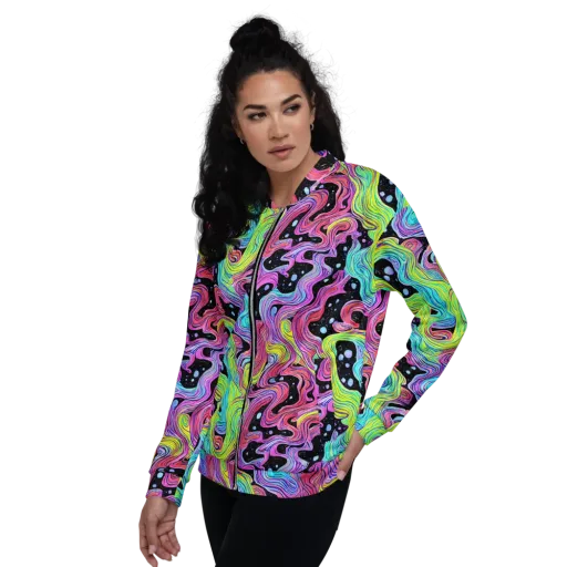 Afterglow Rapids on a Bomber Jacket