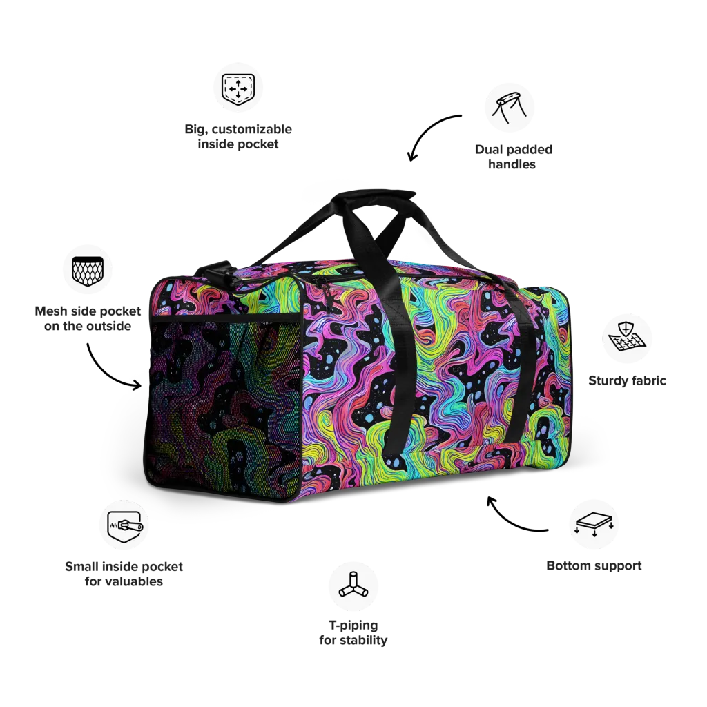 Afterglow Rapids on Duffle Bag — Right Front