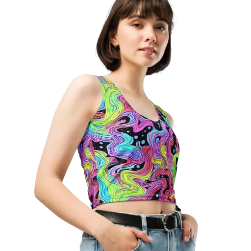 Afterglow Rapids on a Crop Top