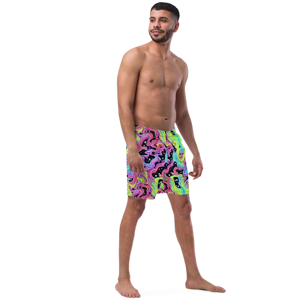 Afterglow Rapids on Swim Trunks — Right Front