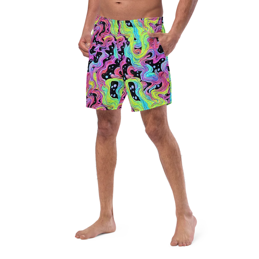 Afterglow Rapids on Swim Trunks — Left Front