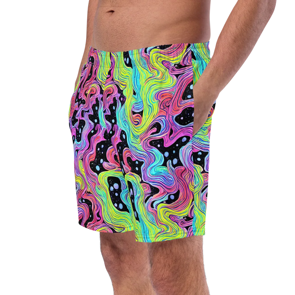 Afterglow Rapids on Swim Trunks — Left Front