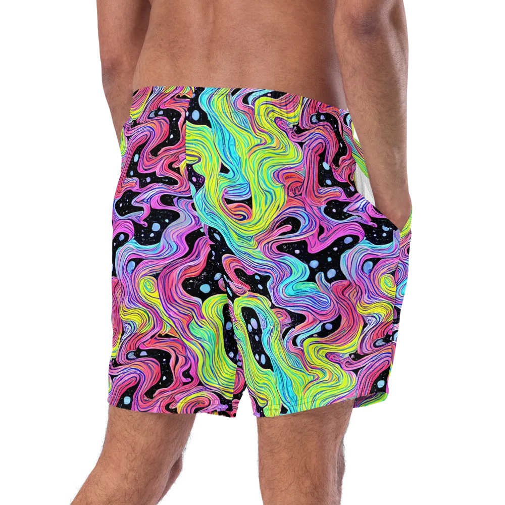 Afterglow Rapids on Swim Trunks — Right Back