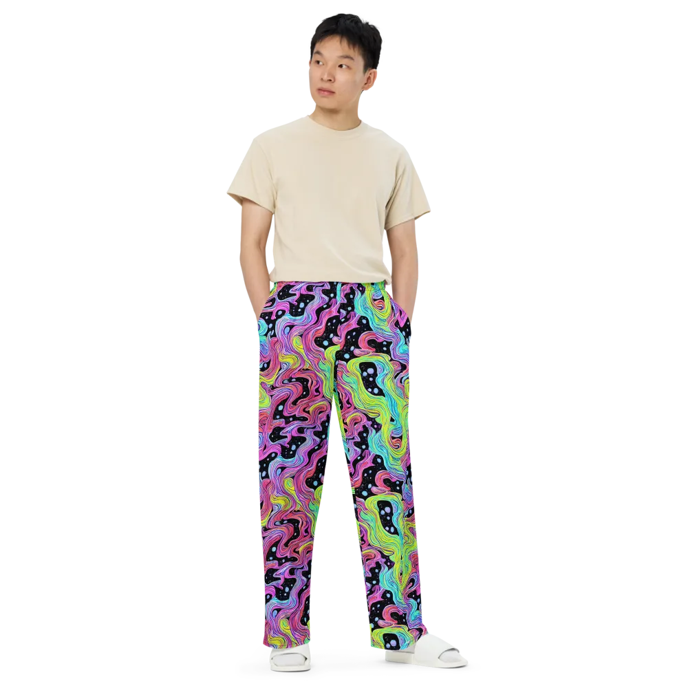 Afterglow Rapids on Wide-Leg Pants — Front
