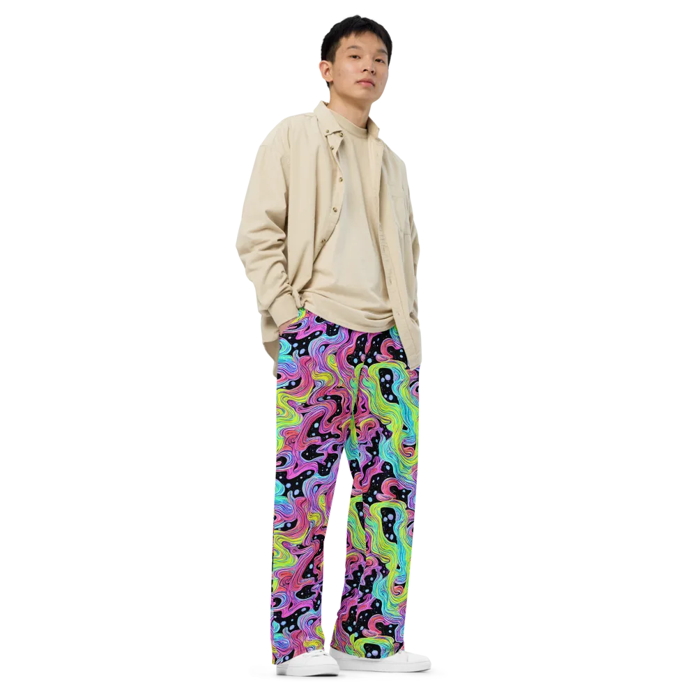 Afterglow Rapids on Wide-Leg Pants — Right Front