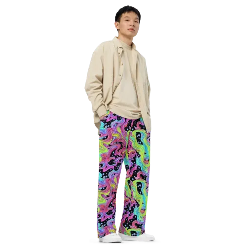 Afterglow Rapids on a Wide-Leg Pants