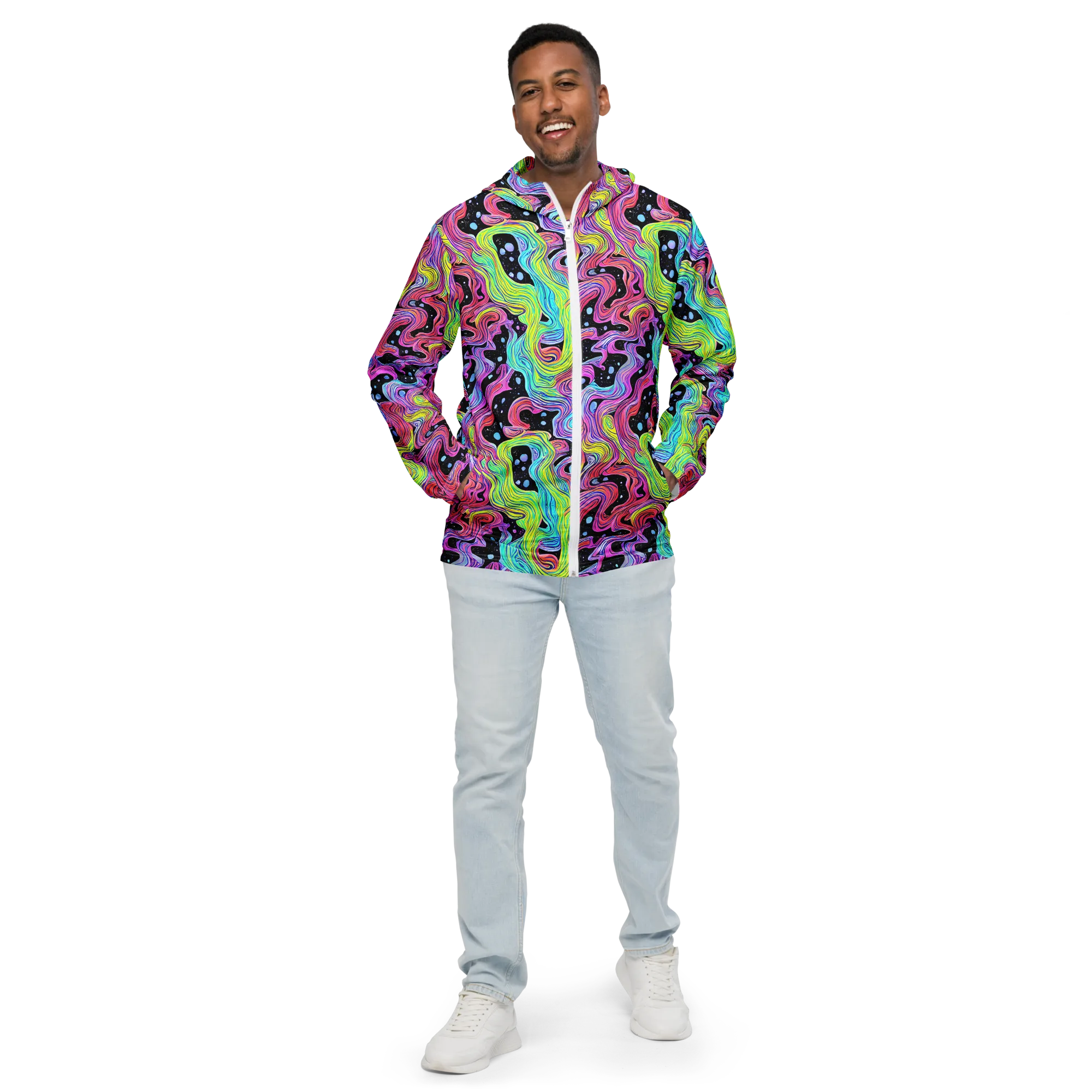 Afterglow Rapids on Men's Windbreaker — Front