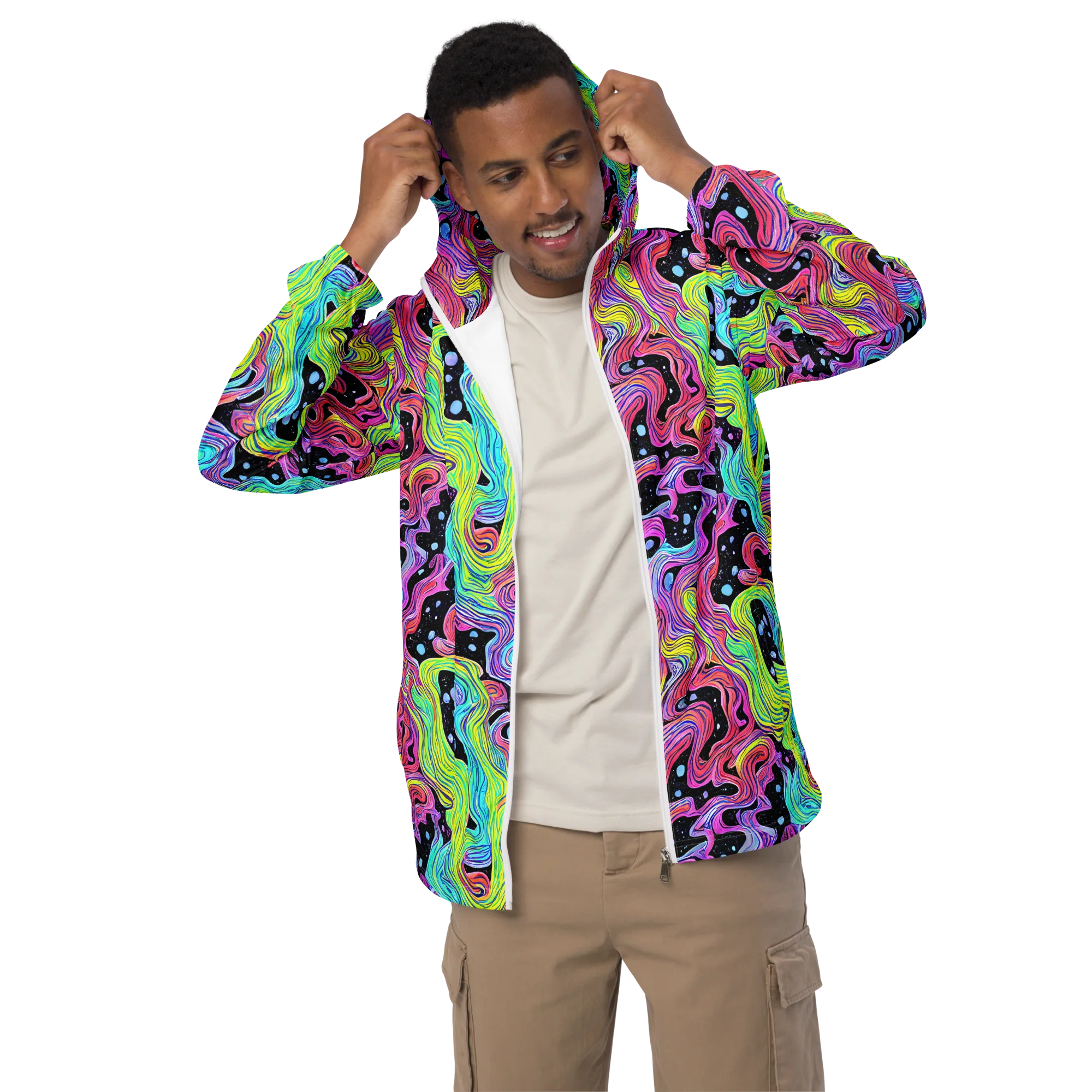 Afterglow Rapids on Men's Windbreaker — Front