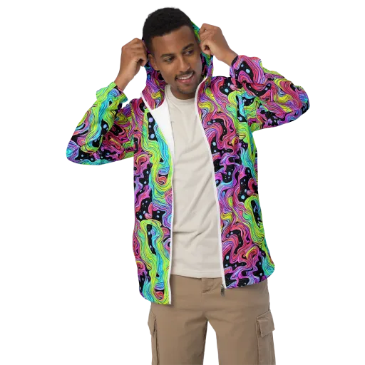 Afterglow Rapids on a Men's Windbreaker