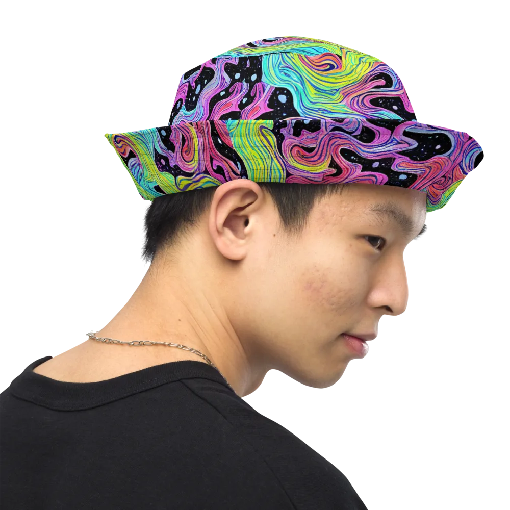 Afterglow Rapids on Reversible Bucket Hat — Right Outside