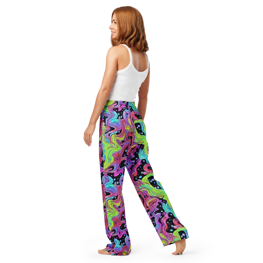 Afterglow Rapids on Women's Pajama Pants — Back