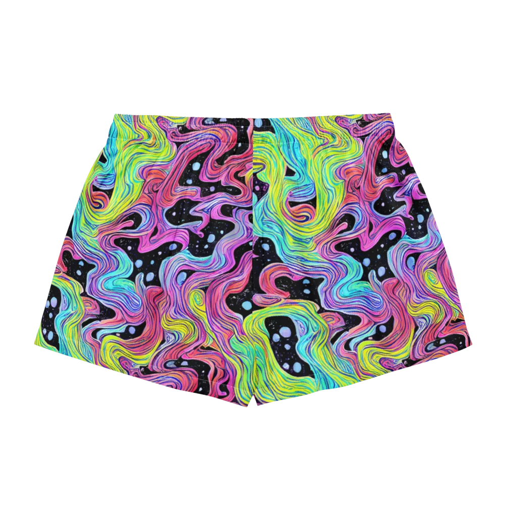 Afterglow Rapids on Women's Pajama Shorts — Back