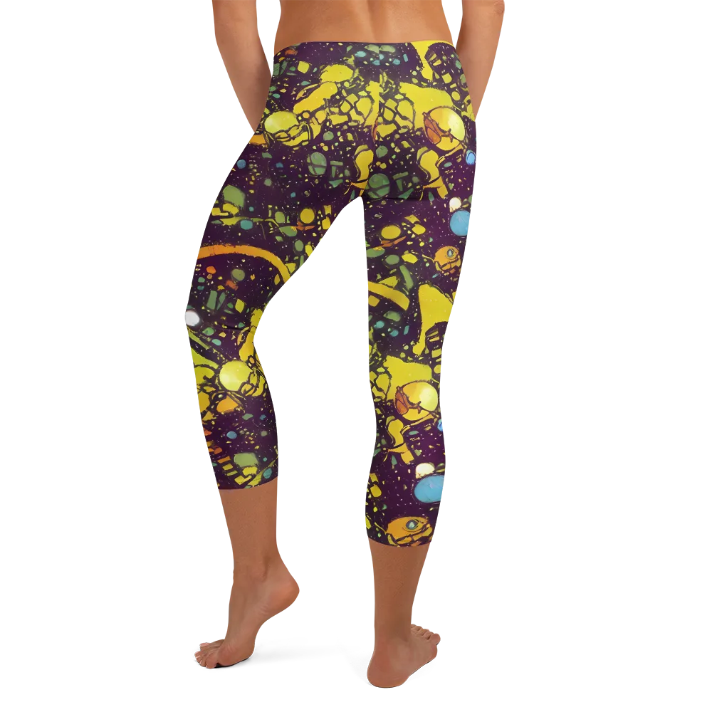 Orbital Ink on Capri Leggings — Back