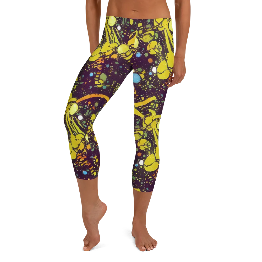 Orbital Ink on Capri Leggings — Front