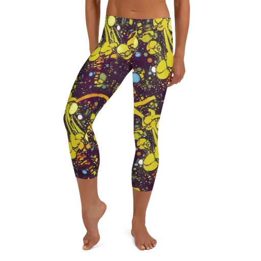 Orbital Ink on a Capri Leggings