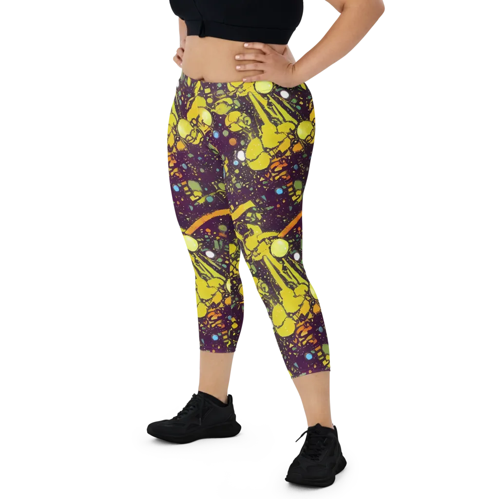 Orbital Ink on Capri Leggings — Front
