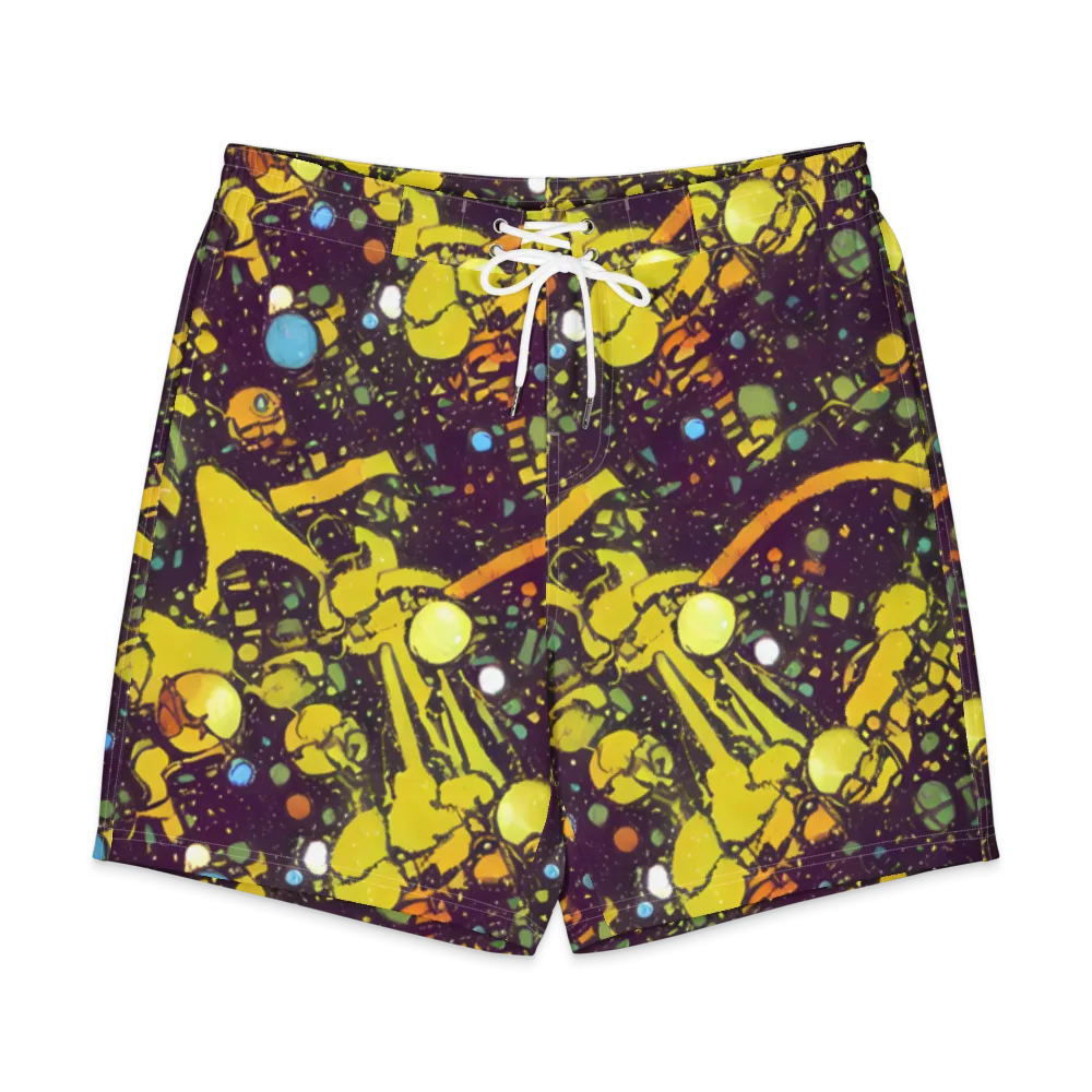 Orbital Ink on Men's Board Shorts — Front