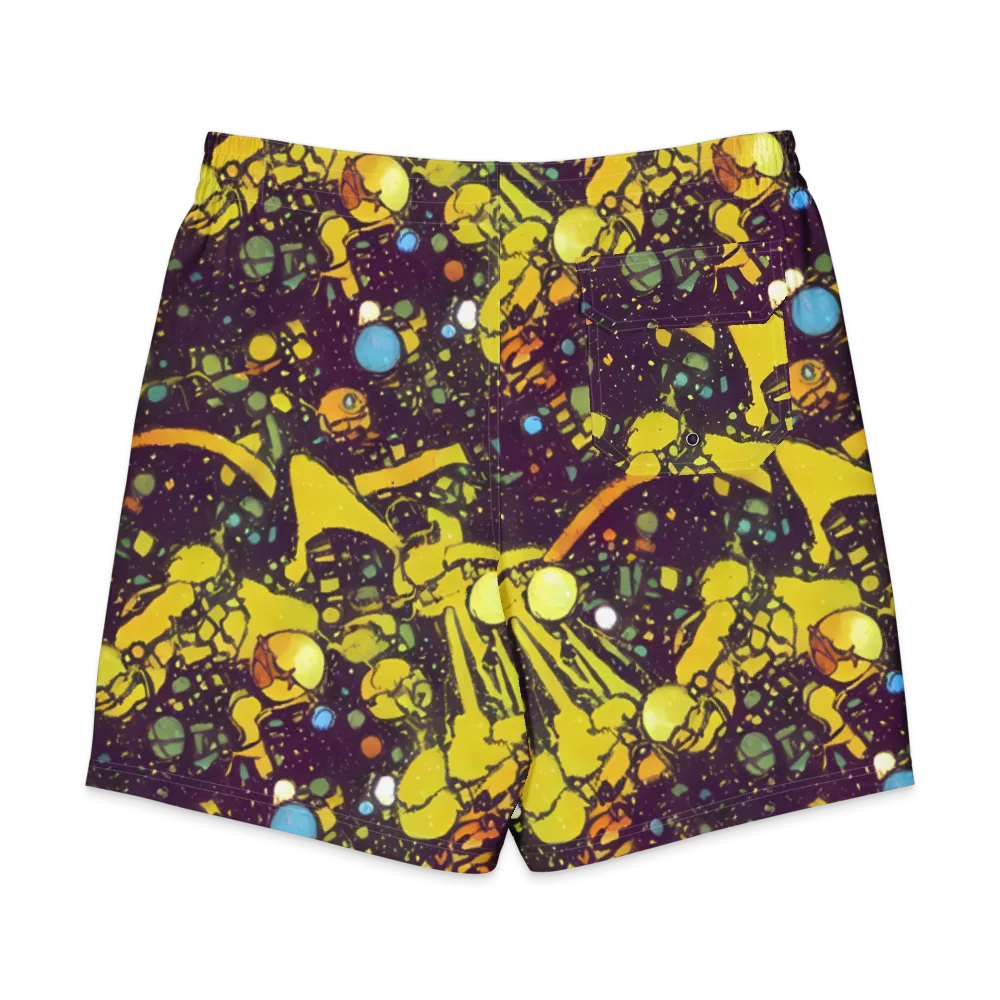 Orbital Ink on Men's Board Shorts — Back