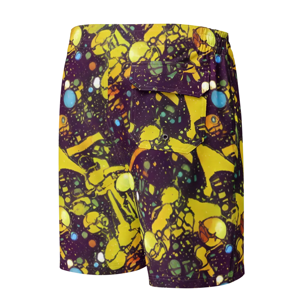 Orbital Ink on Men's Board Shorts — Back