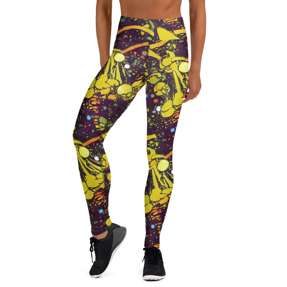 Orbital Ink on Yoga Leggings — Front