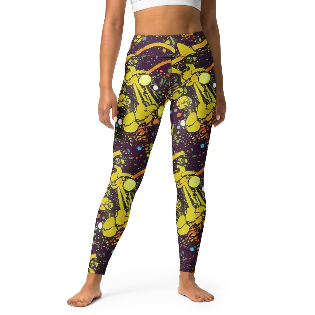 Orbital Ink on Yoga Leggings — Front