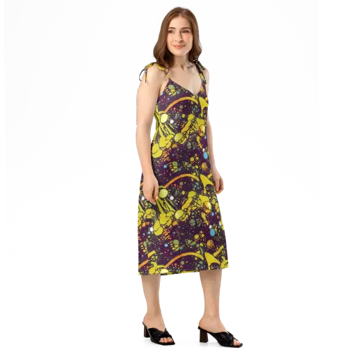 Orbital Ink on a Slip Dress