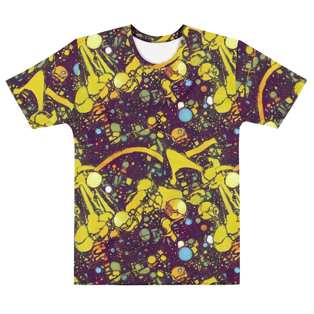 Orbital Ink on Men's Cotton Crew Neck T-Shirt — Front