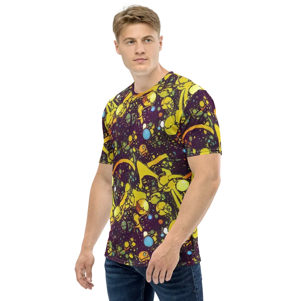Orbital Ink on Men's Crew Neck T-Shirt — Left