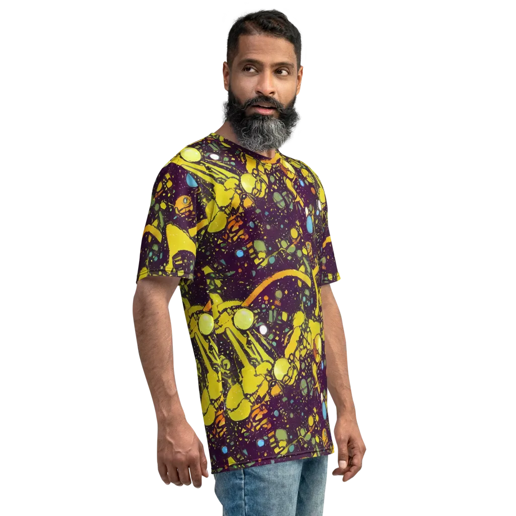 Orbital Ink on Men's Crew Neck T-Shirt — Right