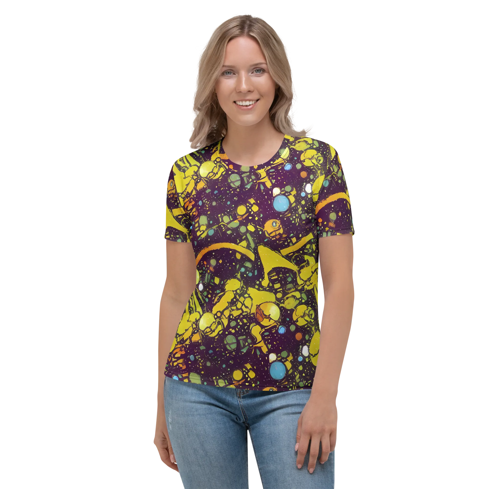 Orbital Ink on Women's Crew Neck T-Shirt — Front
