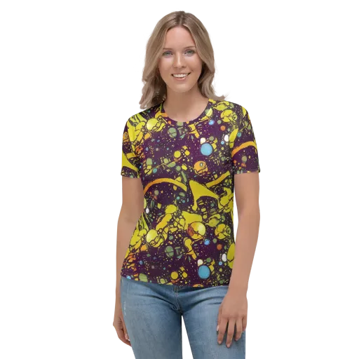 Orbital Ink on a Women's Crew Neck T-Shirt